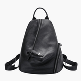 Zoe | Modern Leather Backpack with Unique Zipper Details Aurora-Bags