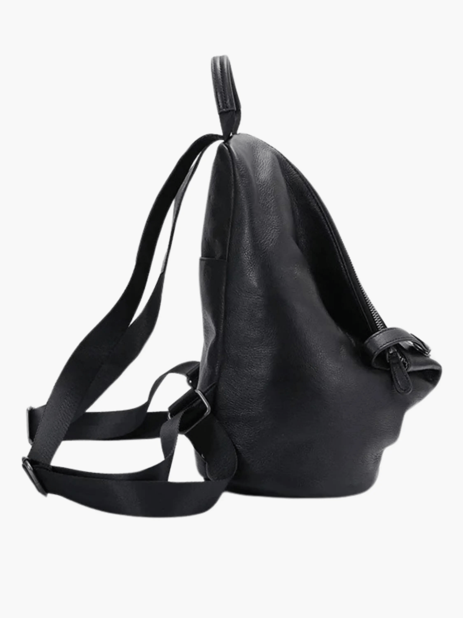 Zoe | Modern Leather Backpack with Unique Zipper Details Aurora-Bags